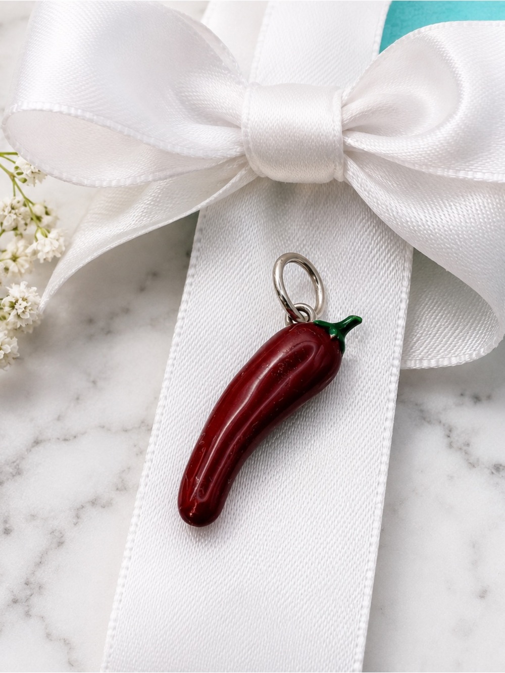 Vintage Tiffany & Co Red Chili pepper Charm